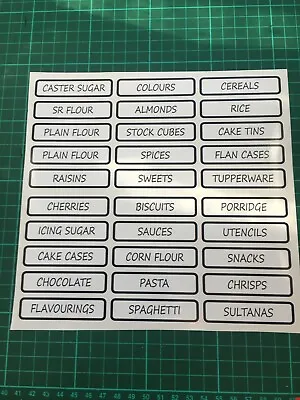 £3.99 • Buy Kitchen Storage Vinyl Stickers Pantry Craft Kitchen Jar Labels Tags Water Proof 