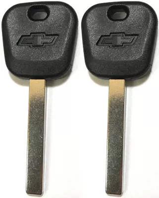 $32.95 • Buy 2 GM REPLACEMENT TRANSPONDER CHIP Chevy BowTie Logo KEY BLANK B119-PT, B121-PT