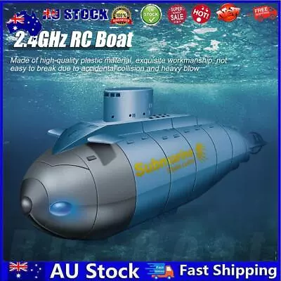 AU 6CH 2.4GHz RC Boat Diving Remote Control Submarine For Kids Boys Girls (Blue) • $29.59