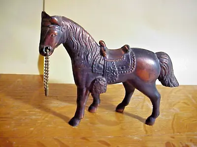 Mid Century Vintage BRONZE COATED Souvenir FAIR CARNIVAL HORSE FIGURINE • $19.39