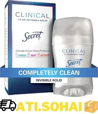 £16.24 • Buy Secret Clinical Strength Invisible Solid Womens Antiperspirant And Deodorant Oz
