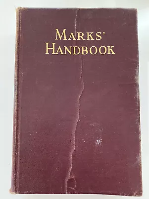 Mechanical Engineers Handbook Lionel S. Marks Fifth Edition 1951 • $14.85