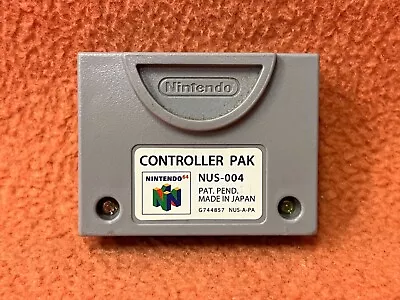 Official Nintendo 64 N64 OEM Controller Pak NUS-004 Memory Card • $14.97