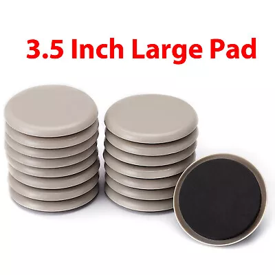 16 Large Magic Moving Sliders Furniture Pad Protector Floor Carpet Anti Slip Mat • $11.99