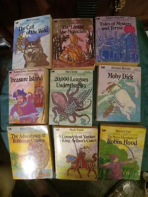 Illustrated Classics Mini Books Lot Of 9 MOBY Books 1979 And 1977 • $23