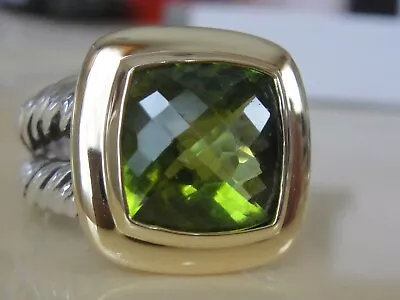 $2300 David Yurman 18/k Goldss Albion Peridot Ring • $1499.99