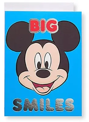 Birthday Card With Envelope Disney Mickey Mouse Smiles American Greetings • $3.49