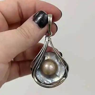 Pearl (sea) Mabe Blister Variety Pendant For Necklace Healing Crystal • $147