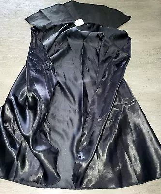 Boys VAMPIRE BLACK CAPE COLLAR Size SMALL 4-7 HALLOWEEN COSTUME CLEAN! • $3.96