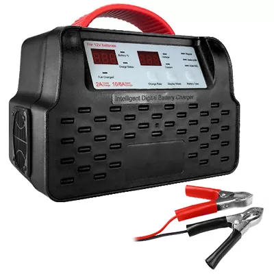 12-Volt Automatic Battery Charger 2 / 6 / 10 Amp Fast Charge W/ Carry Handle • $61.81