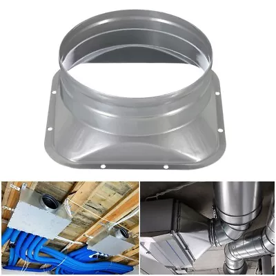 Exhaust Duct Air Vent Connector Galvanized Sheet Pressure Groove Technology • £12.85