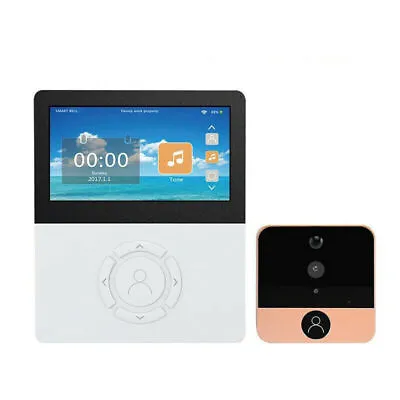 4.5 Inch Wireless Video Door Phone Doorbell Camera 1MP Remote With SD Card Slot • $96.89
