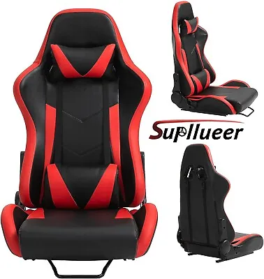 Supllueer Racing Seat With Double Lock Slip For Racing Wheel Stand Cloth Red • $239.99