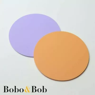 Round Pastel Coasters - Acrylic - Cute Colours -  Garden - Summer Shades • £2.40