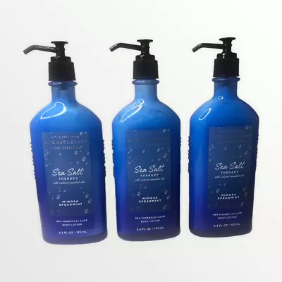 (3) Bath & Body Works SEA SALT Mimosa Spearmint Body Lotions LOT • $48.98