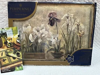 VTG Pimpernel Placemats BLUM Floral Set Of 4 In Boxcar Cork Back Floral Exc • $26.90