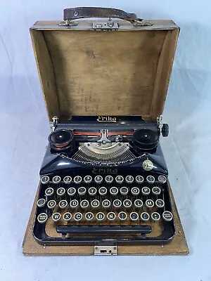 £175.16 • Buy 1931 Erika Number 5 Portable Typewriter Excellent Condition + Ribbon New