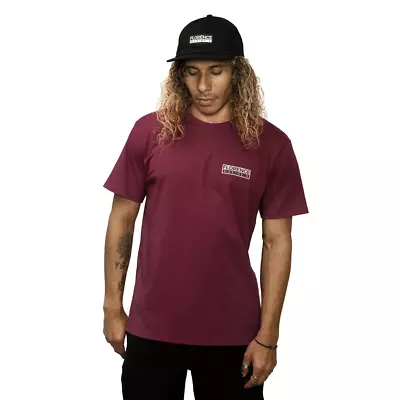 NEW! Florence Marine X Size X-Large Logo Organic Tee Shirt Maroon $30 Msrp E18 • $19.98