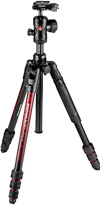 Befree Advanced 59-Inch Aluminum Travel Tripod With Ball Head & Case (Red) • $333.99