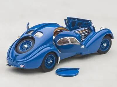 Autoart 50947 1/43 BUGATTI 57SC ATLANTIC 1938 BLUE WITH METAL WIRE-SPOKE WHEELS • $189.49