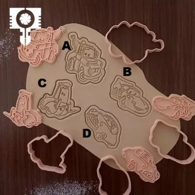 $10 • Buy Cars Pixar  Cookie Cutter & Embosser Fondant Cutter Set 2pce Birthday 