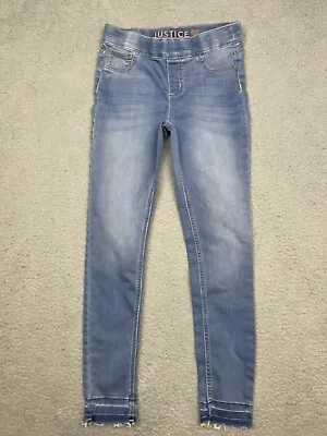 Justice Girls Pants Jeans 14 Slim Blue Fade • $8