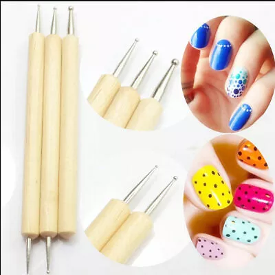 5PCS Nail Art Design Dotting Painting Drawing Polish Brush Pen UV Gel Nail Tools • $6.99