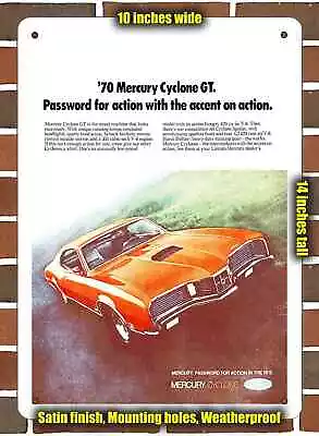 Metal Sign - 1970 Mercury Cyclone GT- 10x14 Inches • $24.61