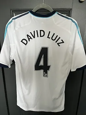 Chelsea 2012-2013 Away Football Shirt Size M David Luiz • £75