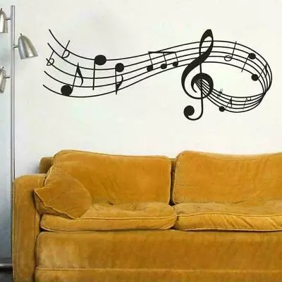 Music Note Wall Decal Removable Vinyl Sticker DIY Room Decor Home Art • £5.04