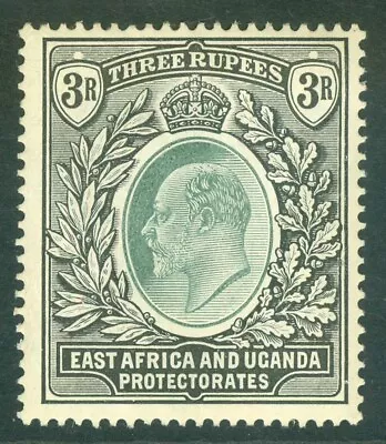 SG 28 East Africa & Uganda 1904-07. 3r Grey-green & Black. A Fresh Mounted... • £1