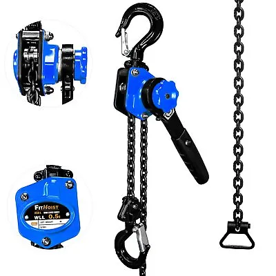Chain Hoist Come Along 1/2Ton Mini Lever Chain Hoist With G80 Chain • $81.89