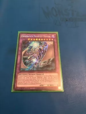 YUGIOH Secret Rare Chimeratech Megafleet Dragon BLAR-EN085 1st Edition • £2.70