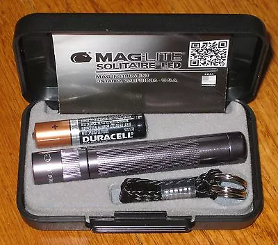 Maglite AAA Solitaire LED Pewter Maglight LED Mag-lite Mag-light LED!! • $23.88