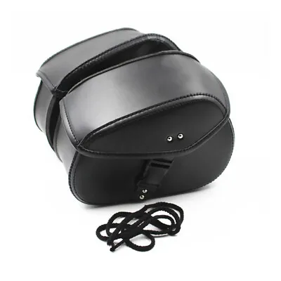 US Motorcycle Side Saddle Dual Bag Pouch Waterproof Bag Organizer Black Bag Part • $49.59