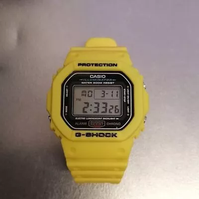 Used Casio G-SHOCK Baby G Brand DW-5600E Yellow Men's Wristwatch Japan • $268.65