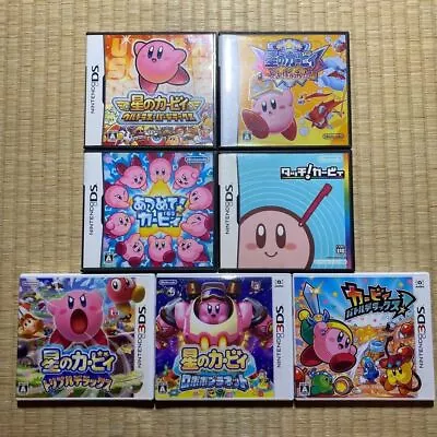 Lot 7 Kirby DS Ultra Squeak Squad Touch Mass Attack 3DS Triple Battle Robobo Set • $199.47