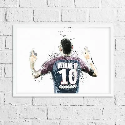 £6.95 • Buy Neymar - PSG Paris Saint-Germains Inspired Football Art Print Fan Gift No.10