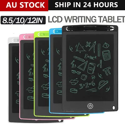 $8.89 • Buy 8.5 / 10 / 12  LCD Writing Tablet Drawing Board Colorful Handwriting Pad