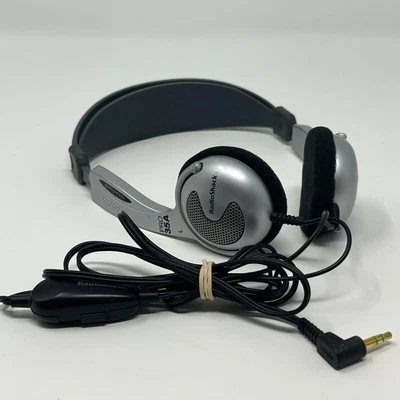 $22.49 • Buy Radio Shack Pro 35A Titanium Diaphragm Stereo Headphones On The Ear Silver/Gray
