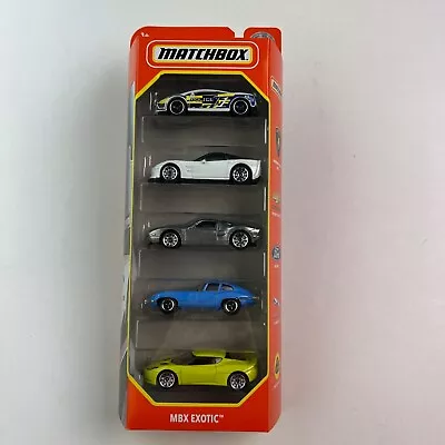 Matchbox MBX Exotic 5 Pack 1:64 Diecast Lamborghini Chevy Ford Jaguar Lotus Cars • $5.99