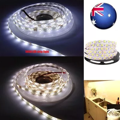 5M 300Leds LED Strips Led Strip Lights Lamp DC 12V Warm Cool White 6000K Caravan • $21.84