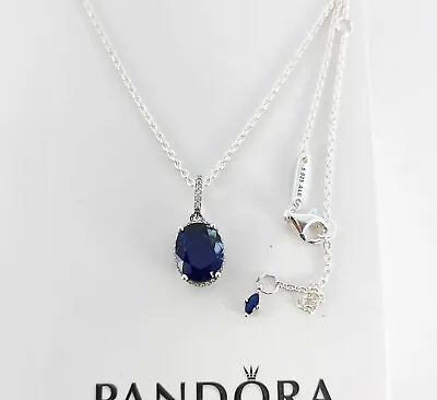 New Pandora Sparkling Statement Halo Necklace # 390055C01 - 45cm - 17.7 Inch • $57.99