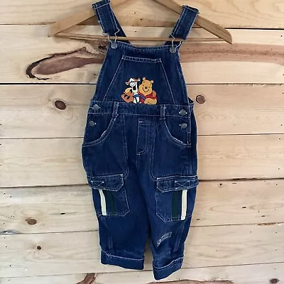 VTG Winnie The Pooh Tiger 100 Acre Trails Adventure Bib Overalls Size 2T Tigger • $25