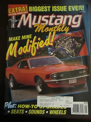 Mustang Monthly Magazine May 1990 Make Mine Modified 1970 Sportsroof (Z3) • $4.99