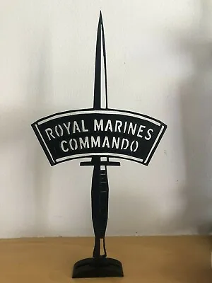 £8.99 • Buy Royal Marines Commando Dagger Silhouette, Ensignia Emblem, Desktop Ornament