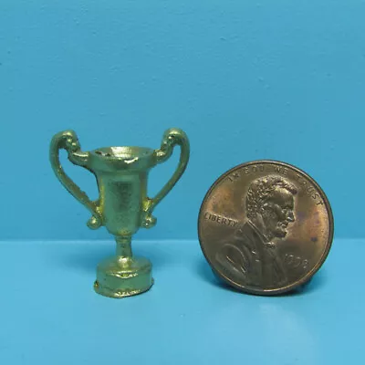 Dollhouse Miniature Gold Tone Trophy Cup For Sport IS2505-2 • $3.78