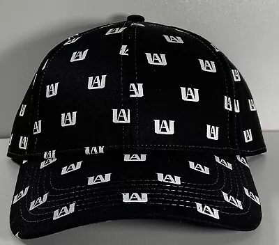 My Hero Academia UA Logo Printed All Over Adjustable OSFM Hat In Black New • $10