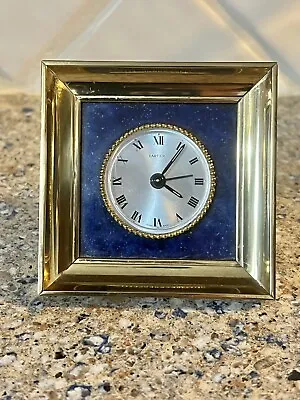 Cartier - Luxury Lapis Lazuli & Gilt Brass 8 Days Alarm Clock • $856.56