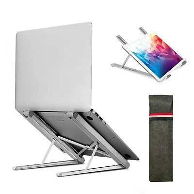 Portable Aluminum Height Adjustable Stand-LAPTOP/MACBOOK/IPAD Pro 12.9 /tablet  • $12.99